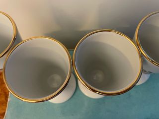 Set 4 Bicchieri Vasi Porcellana Limoges