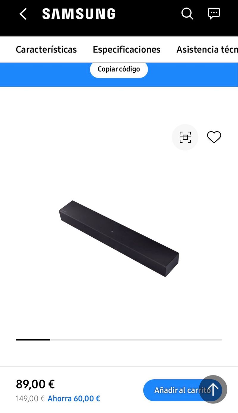 Barra de Sonido Samsung Negra afbeelding 3