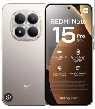 Xiaomi Redmi Note 15 Pro 5G negro