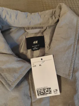 Sobrecamisa Acolchada H&M Gris XL