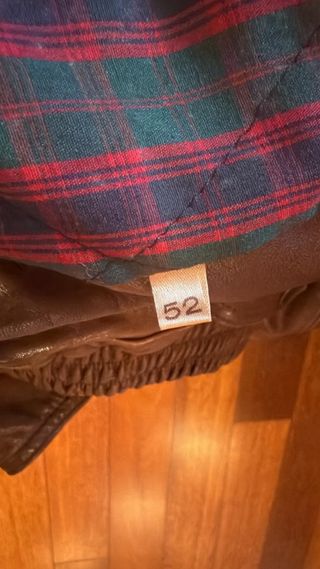 Cazadora de piel DEUBO marrón