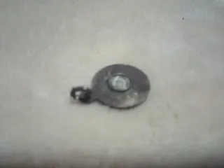 Colgante antiguo con rostro,de Santa Gema plata