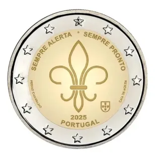 Moneda 2 euros Portugal 2025
