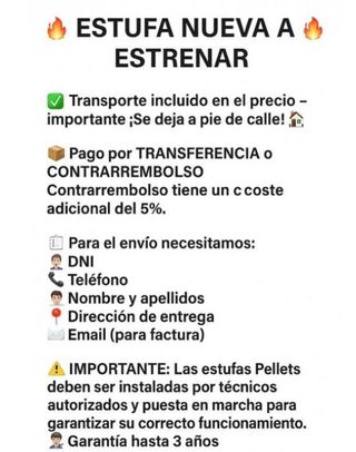 Estufa pellets GYDA canalizada/SAN