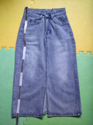 Falda vaquera larga XS