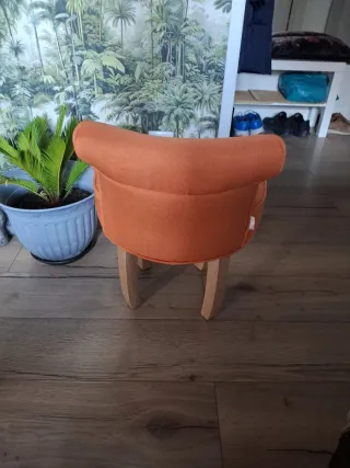 Sillón decorativo naranja