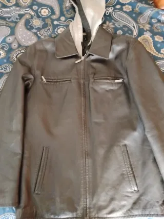Chaqueta de cuero para hombre