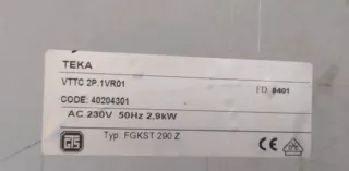 Placa Vitrocerámica Teka 2 Zonas