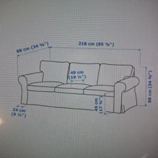 Sofá IKEA Ektorp Beige