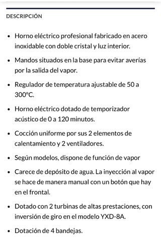 Horno Convección Vapor Grill Eléctrico NUEVO