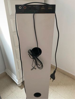 Altavoz Torre Blanco y Negro