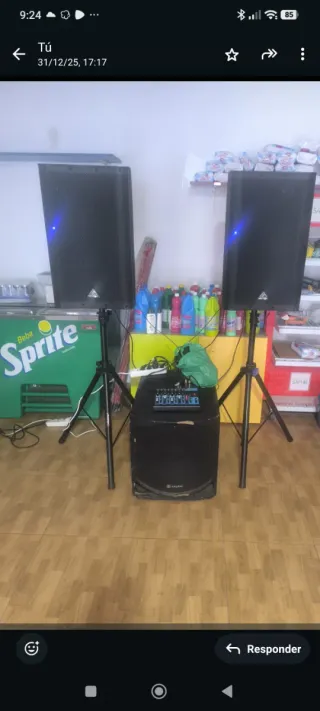 Equipo de sonido profesional