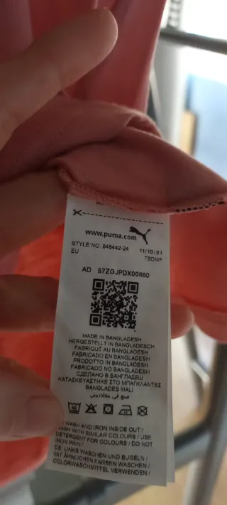 Camiseta Puma Rosa Talla L