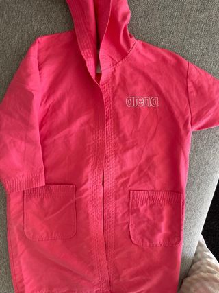 Accappatoio Arena rosa microfibra