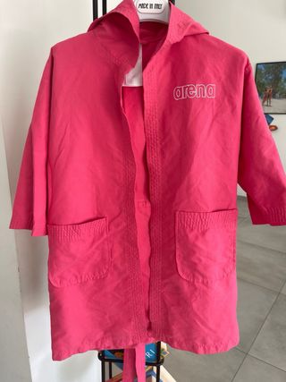 Accappatoio Arena rosa microfibra