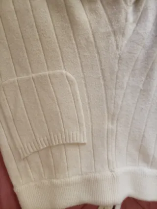 Pantaloni a coste bianchi