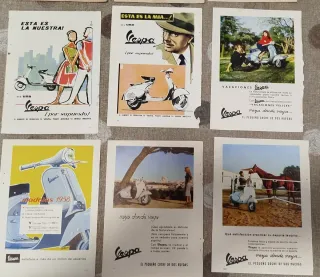 Vespa, Mobylette,Lube. Anuncios años 50/60