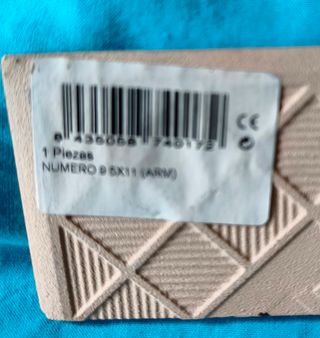 Números de cerámica 2 y 9