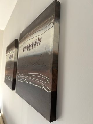 Set 2 Quadri Astratti in Tela