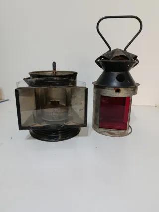 Farol jefe estación antiguo
