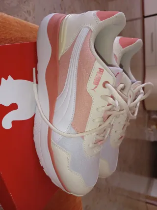 Scarpe Puma Donna Rosa/Bianche Taglia 36