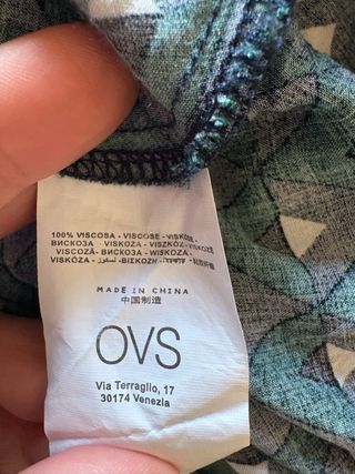 Vestito corto OVS fantasia geometrica