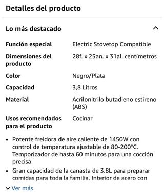 Freidora de aire Jocca