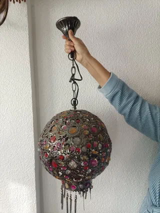 Lámpara Marroquí Colgante Multicolor