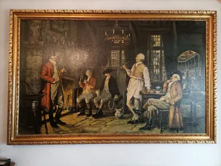 Cuadro The Tobacco Parliament. Es grande 186x105cm