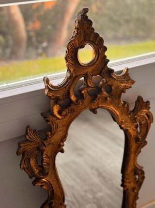 Antiguo espejo Cornucopia Dorado