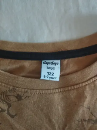 Maglietta bimbo dinosauro 6-7 anni 122 cm