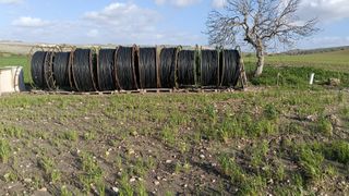 Rollos de goma de goteo con carretes