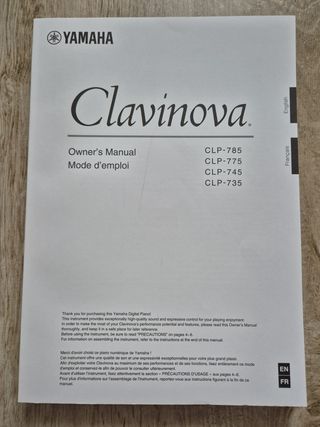 Piano Yamaha Clavinova CLP 735 Negro Pulido