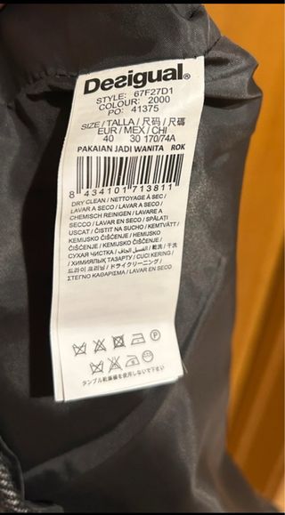 Falda corta Desigual patchwork