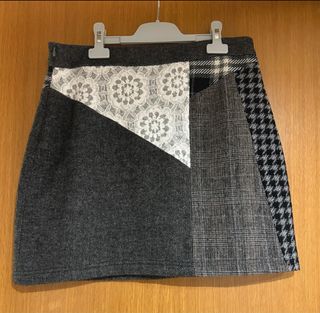 Falda corta Desigual patchwork