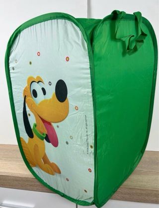 Cesta plegable para Juguetes Disney Pluto Verde