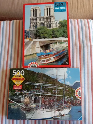 2 Puzzles Educa: París y Barco