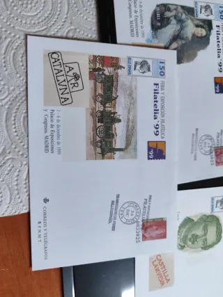 Sobres Filatelia 99 Madrid, serie completa