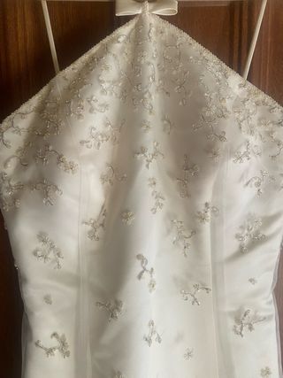 Vestido de Novia Blanco con Pedrería