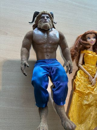 Muñecos La Bella y la Bestia