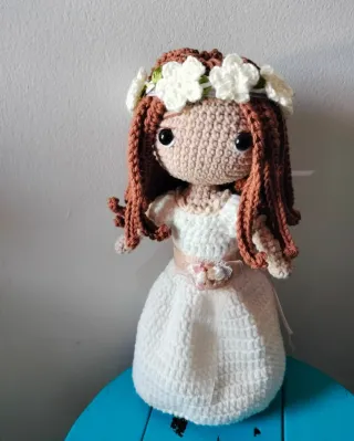 Muñeca Amigurumi Primera Comunión