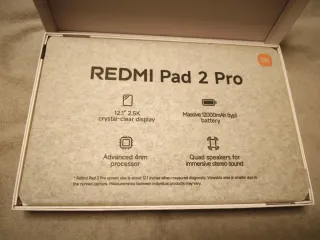 Xiaomi Redmi Pad 2 Pro Tablet Negra