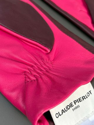 Guantes piel Claudie Pierlot bicolor