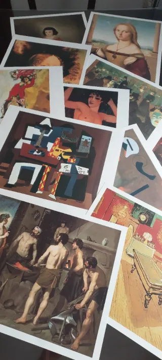 Lote de láminas de arte
