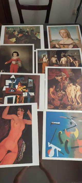 Lote de láminas de arte