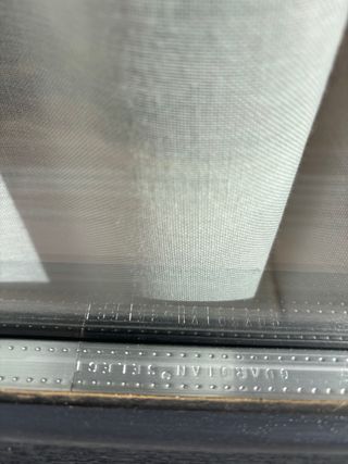 Balconera PVC RAL 7016 Texturizada Son correderas.