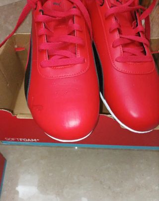 Scarpe Ferrari Puma Rosse Taglia 44.5