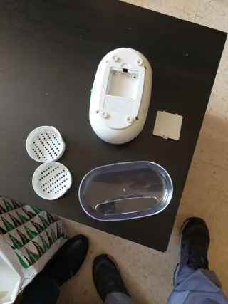 Limpiador Joyas Ultrasónico Blanco/Turquesa