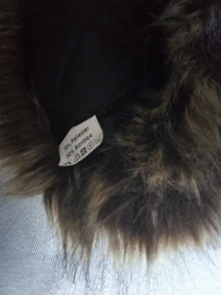 Sombrero fieltro y piel sintética