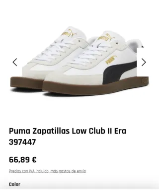 Zapatillas Puma Beige y Blancas
